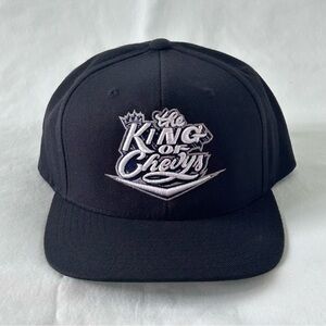 The King Of Chevys Embroidered Logo Adjustable SnapBack Trucker Hat OSFA ~ NWOT
